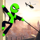 Flying Stickman Spider Hero - Gangstar City Games 1.2