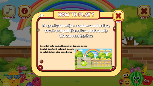 Susun Nama Buah Bahasa Inggris Screen 3
