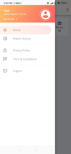 Android application Servinto Delivery App screenshort