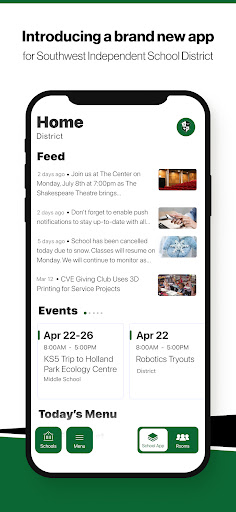 Android application Southwest ISD screenshort