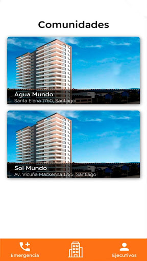 Android application Nacional Clientes screenshort