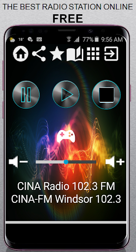 Android application CINA Radio 102.3 FM CINA-FM Wi screenshort