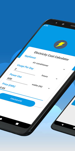 Android application Electricity Cost Calculator screenshort