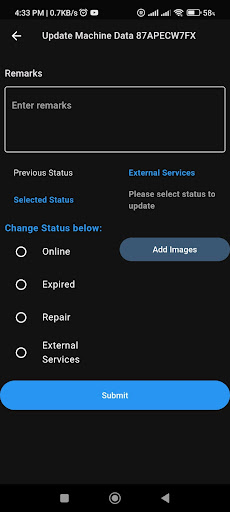 Android application Miners Monitor screenshort