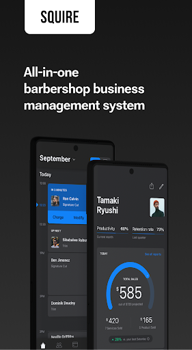 Android application Commander: Barbershop mgmt sys screenshort