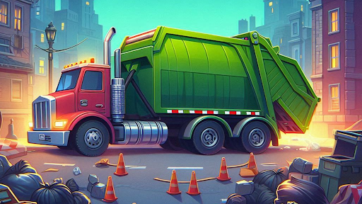 Android application Garbage Truck Games Trucker screenshort