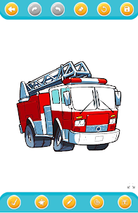 coloriage camion pompier