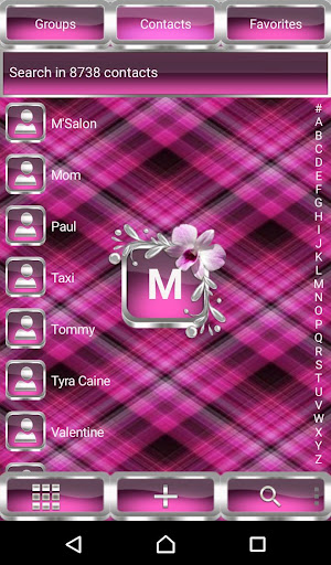 Orchids Dialer theme Screen 2
