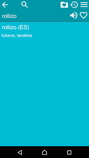 Spanish Finnish Dictionary Screen 3