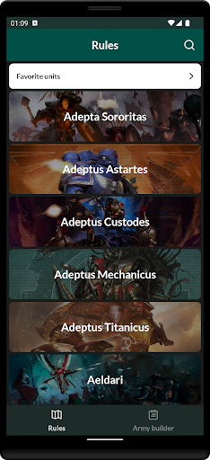 Android application Warmaster screenshort
