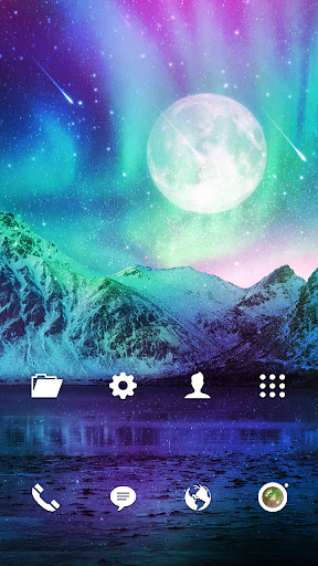 Wallpaper-Winter Cold Aurora