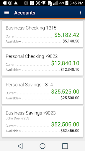 Android application BancFirst Mobile Banking screenshort