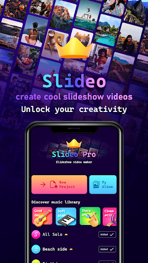 Android application Slideo - Photo to Video Maker screenshort