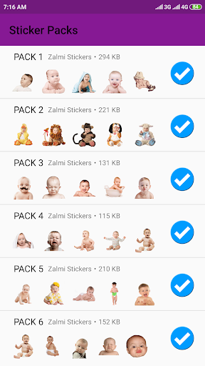 Android application Cute Baby Stickers - WASticker screenshort