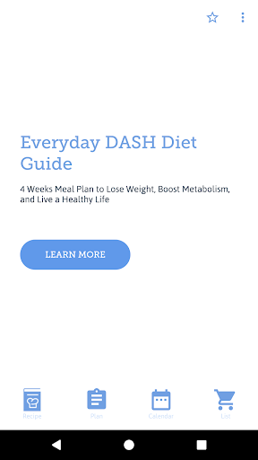 Android application Everyday DASH Diet Guide screenshort