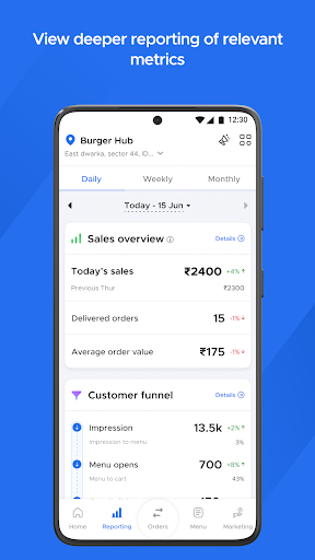 Zomato Restaurant Partner Screen 3