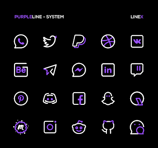 PurpleLine Icon Pack : LineX 4.6 4