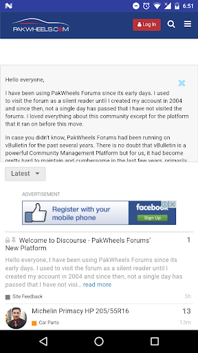 PakWheels Forums Screen 2