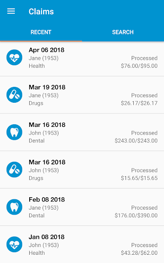 mybluecross® mobile Screen 3