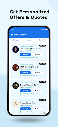 InstaService: Get Service Pros Screen 3