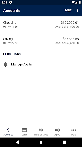 MCBank Texas Mobile Banking Screen 3