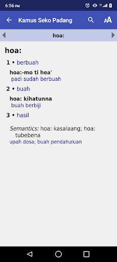 Kamus Seko Padang Screen 3