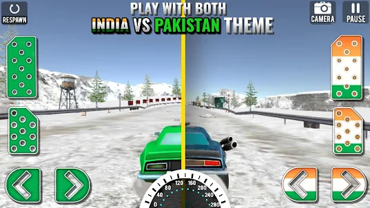Ind Vs Pak Car Racing : Car Ga