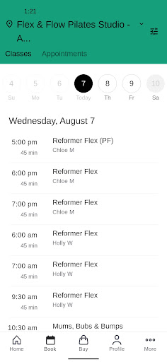 Flex & Flow Pilates Studio Screen 2