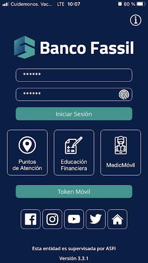 Android application Banco Fassil Empresas screenshort