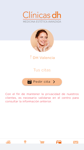 Android application Clínicas DH screenshort