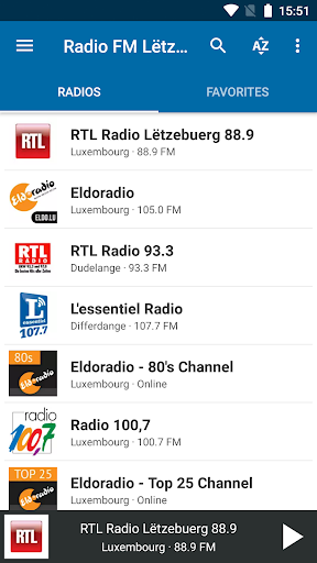 Android application Radio FM Luxembourg screenshort