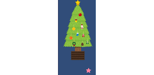 Android application クリスマスツリー screenshort