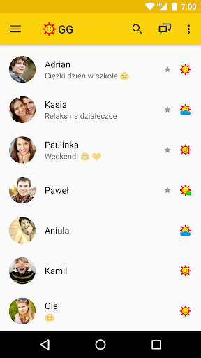 Android application GG Messenger screenshort