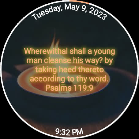 My Lamp Bible Watch Face Screen 3