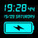 Digital Clock & Battery Charge icon