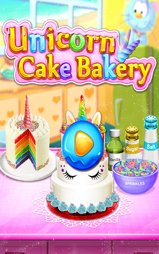 Android application Unicorn Sweet Cake Bakery screenshort