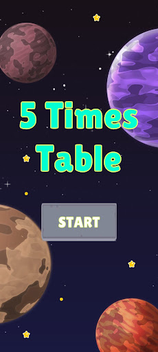 Android application 5 Times Table screenshort