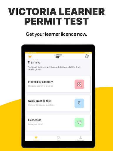 Screenshot of Learner Permit Test Victoria