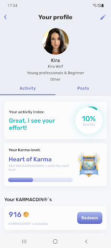Android application KARMAPOINT® screenshort