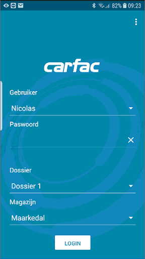 Android application Carfac Mobile screenshort
