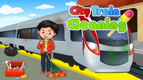 لعبة تنظيف قطار المدينة 5