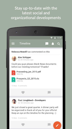 Android application BLOS connect screenshort