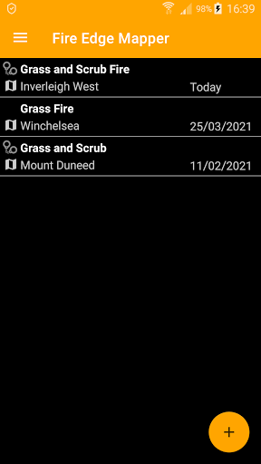 Android application Fire Edge Mapper screenshort