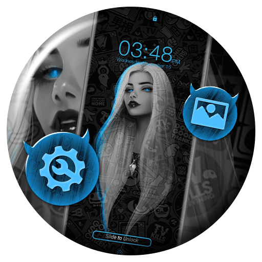 Blue Eye Girl Theme 2.8 Icon
