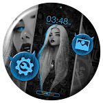Cover Image of Download Blue Eye Girl Theme  APK