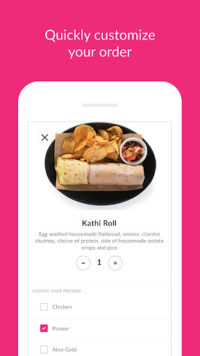 Screenshot of Curry Up Now - Ordering