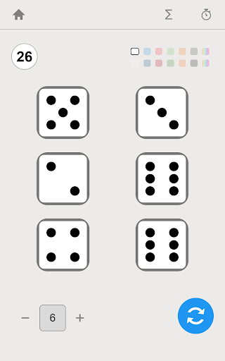 Screenshot of Dice Roller App