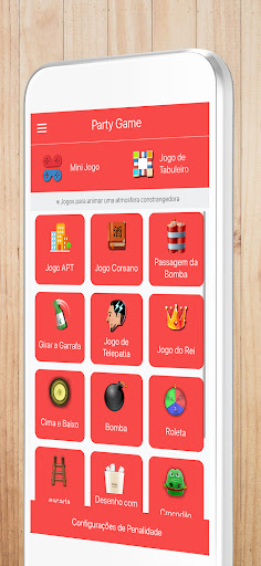 Visualização do aplicativo