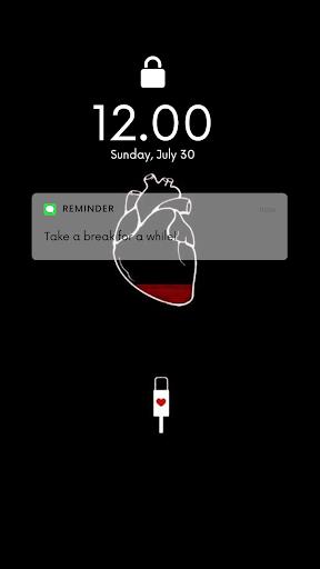 Heart Charging Wallpaper