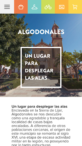 Android application Conoce Algodonales screenshort